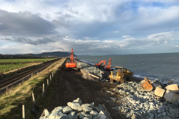 Repairing Coastal Defences between Dublin and Rosslare