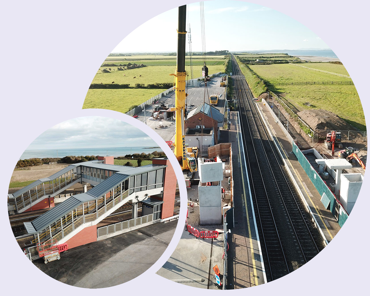 Gormanston & Dalking footbridge circles